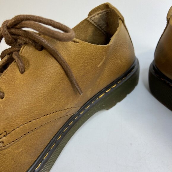 Dr. Martens Leather Bexley Air Wair Oxford Tan Lace Up Mens Shoes Doc 12 AW0004 - Picture 8 of 13